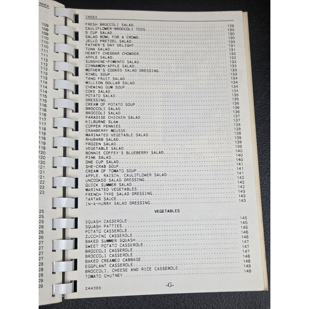 Eastern Star Kingston Chapter #405 Kingston, Tennessee Cookbook Recipe Book 86 - Picture 11 of 13